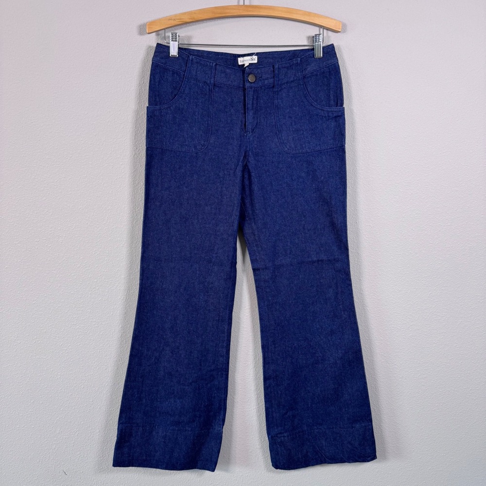 Emerson Fry EmersonMade Wide Leg Jeans Women's 6 Dark Indigo Wash Trouser Denim